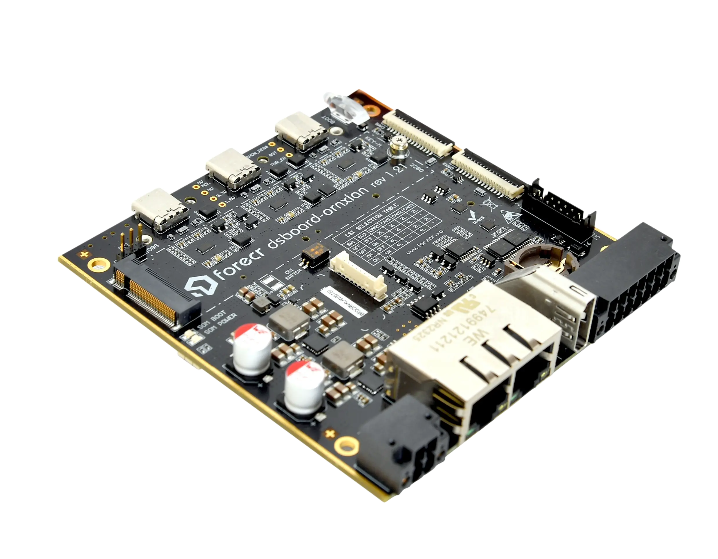 NVIDIA® Jetson Orin™ NX & Orin Nano™ Dual LAN Carrier Board - DSBOARD-ORNX-LAN