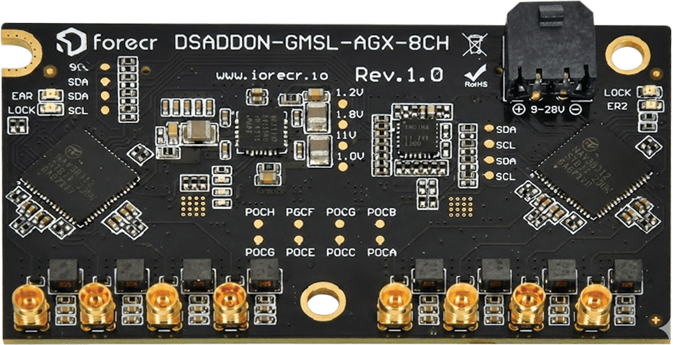 GMSL2 8CH Camera Board for AGX Orin - Forecr.io