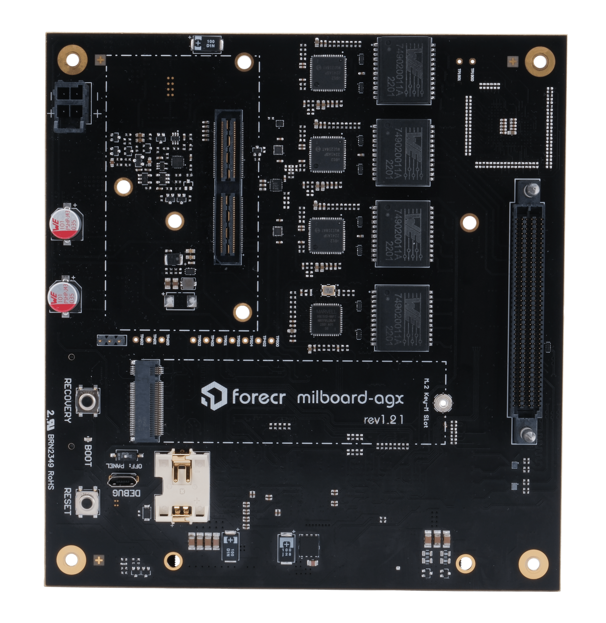 NVIDIA® Jetson AGX Xavier™ AGX Orin™ Carrier Board MILBOARD-AGX