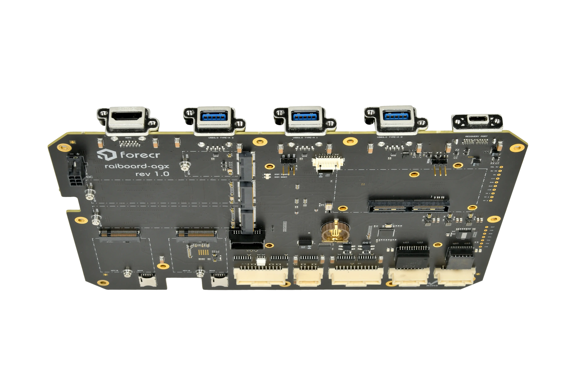 NVIDIA® Jetson AGX Orin Railway Grade Carrier Board - RAIBOARD - AGX - Forecr.io