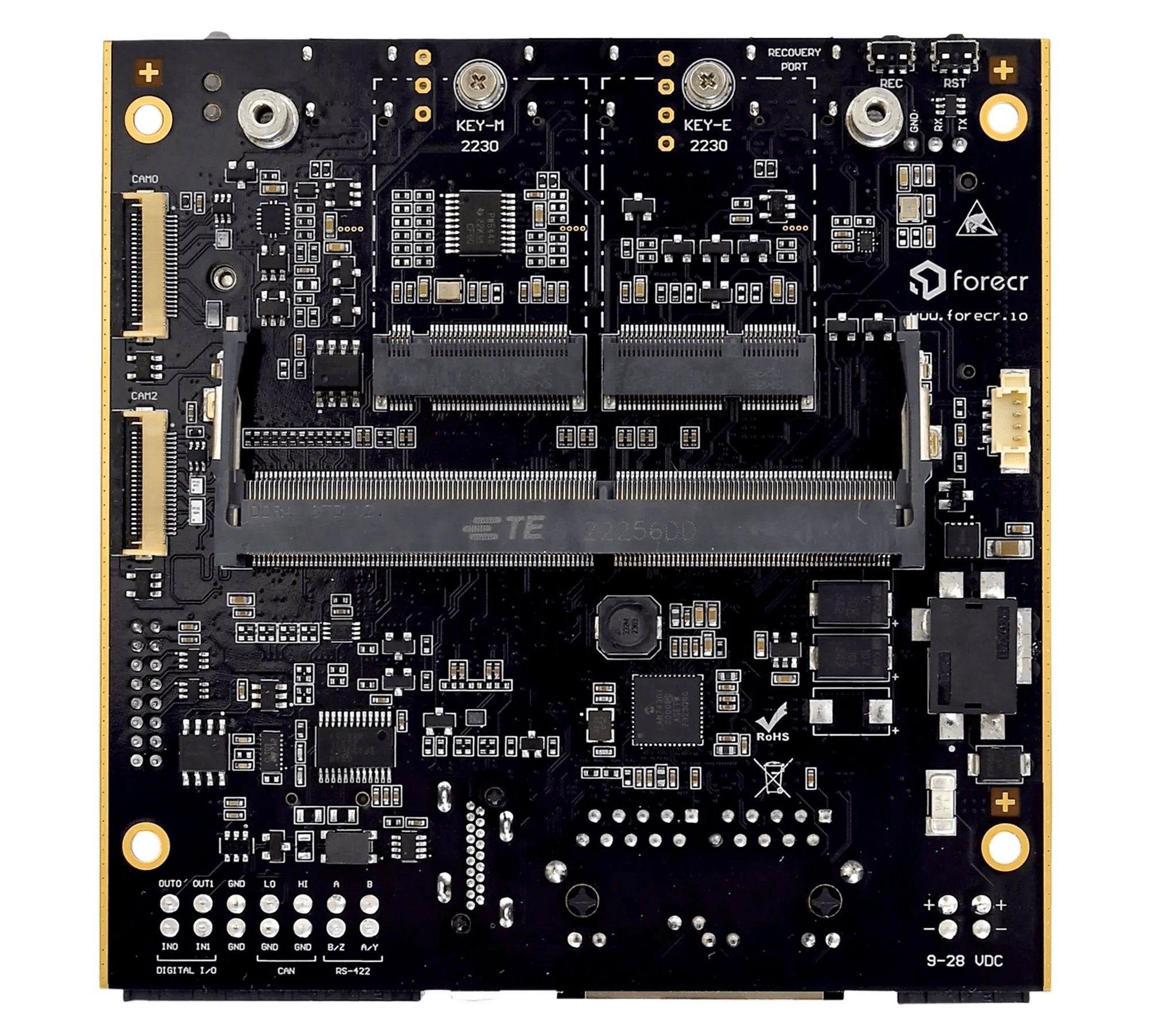 NVIDIA Jetson Orin NX & Orin Nano Dual LAN Carrier Board DSBOARD-ORNX-LAN