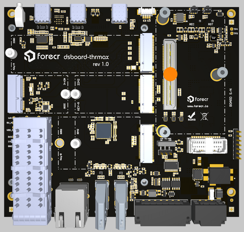 NVIDIA® Jetson Thor™ Module Carrier Board - DSBOARD - THRMAX - Forecr.io