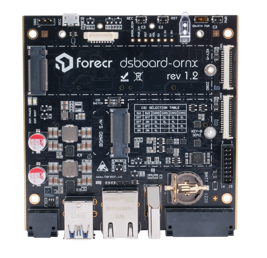 NVIDIA® Jetson Orin™ NX and Jetson Orin Nano Carrier Board - DSBOARD-ORNX
