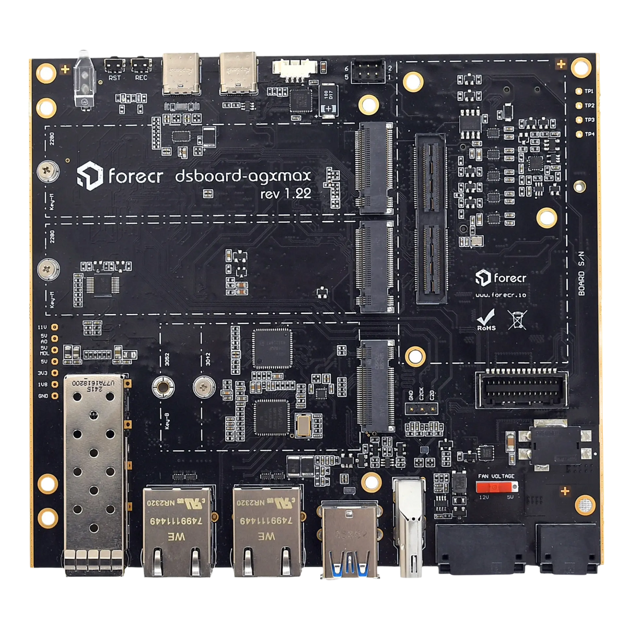 Jetson AGX Orin Carrier Board with 10G Ethernet | Forecr
