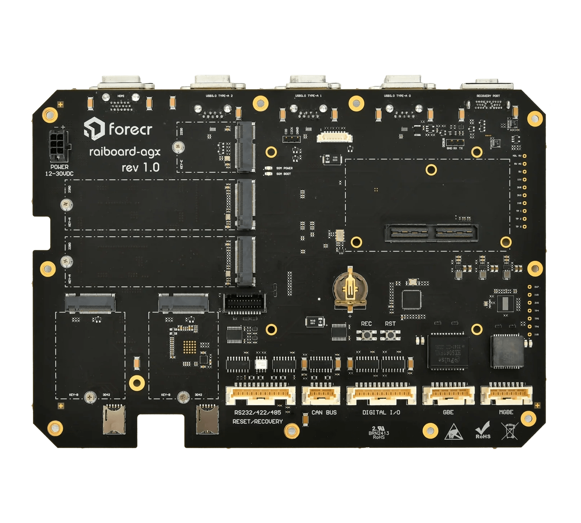 NVIDIA Jetson AGX Orin Railway Grade Carrier Board RAIBOARD-AGX