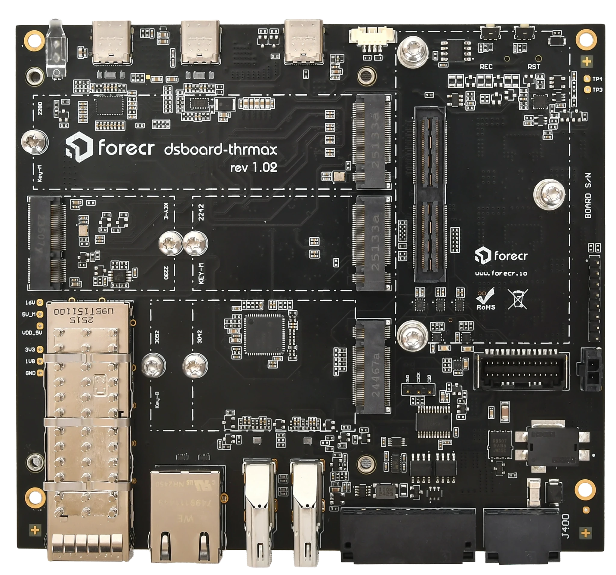 NVIDIA® Jetson AGX Thor™ Carrier Board - DSBOARD - THRMAX - Forecr.io
