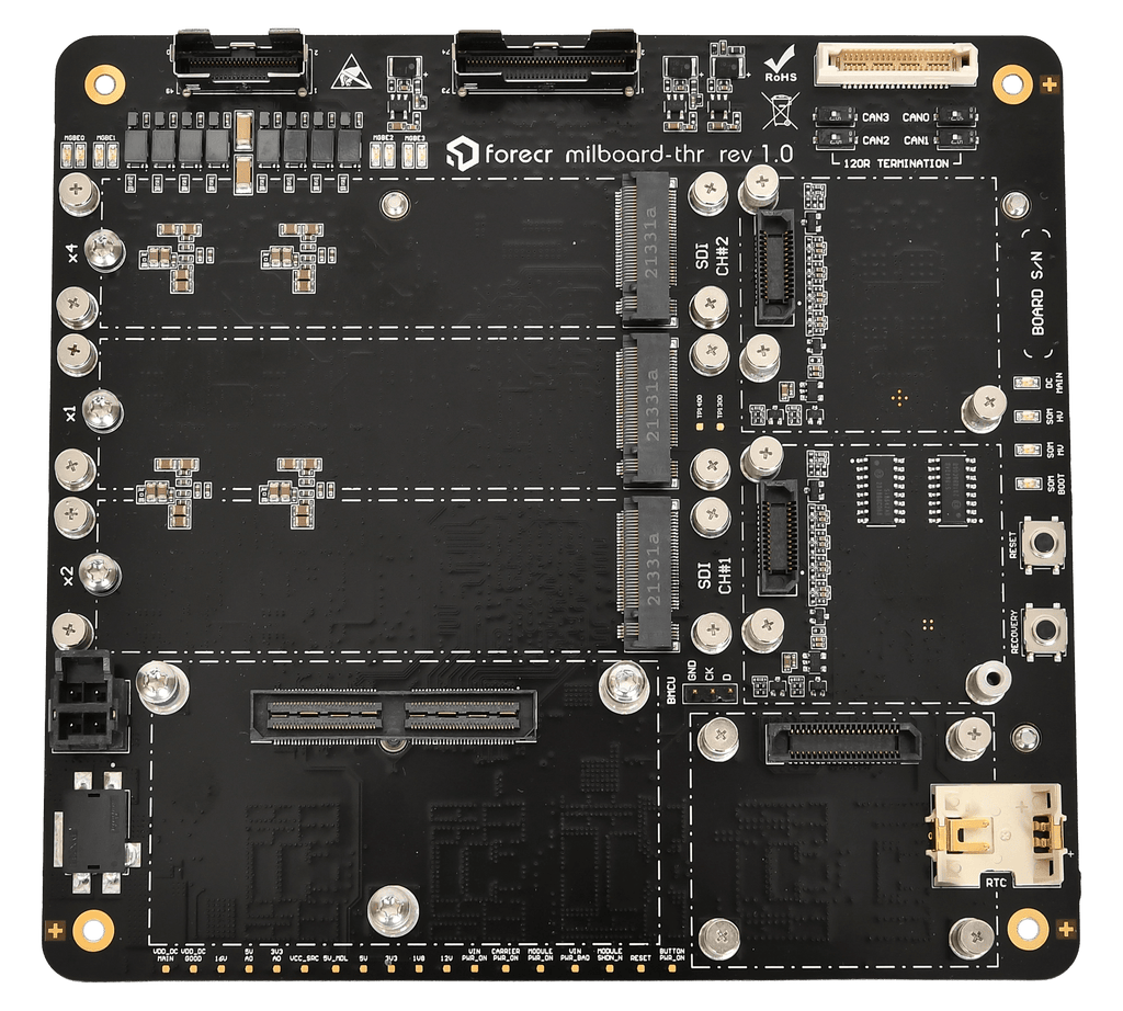NVIDIA Jetson AGX Thor Ruggedized Carrier Board MILBOARD-THR