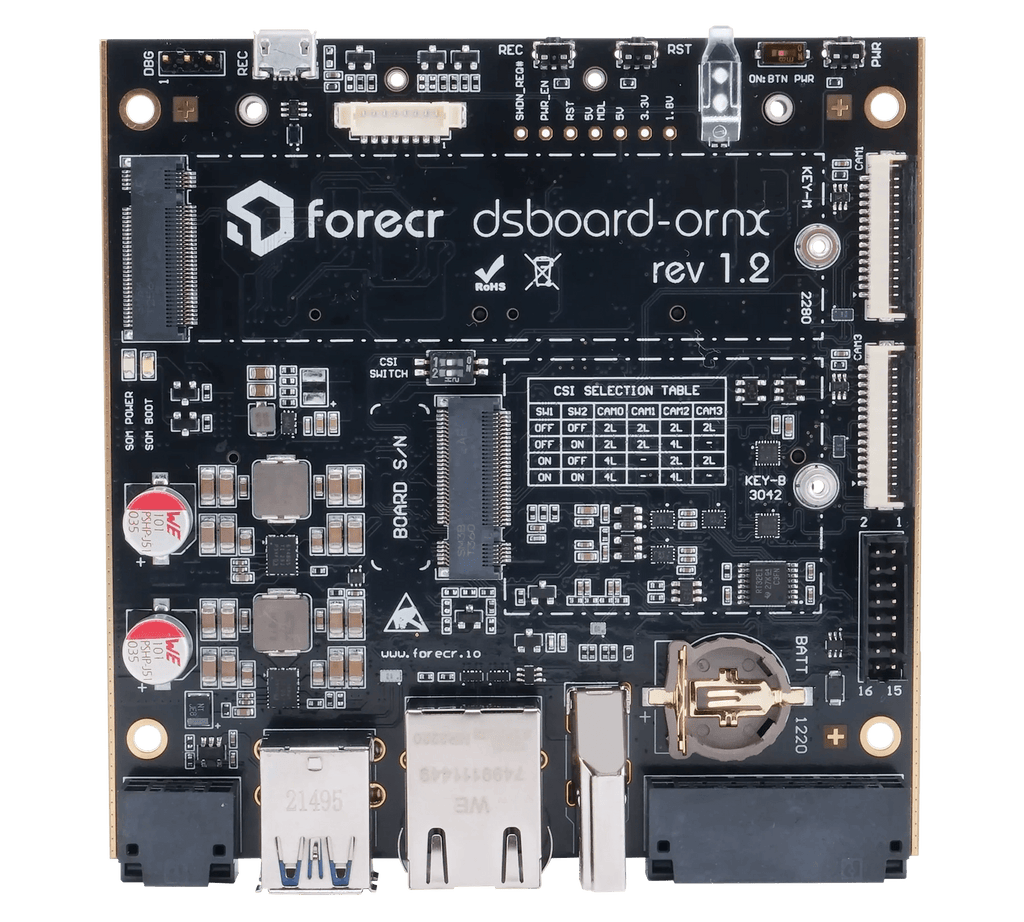 NVIDIA Jetson Orin NX and Jetson Orin Nano Carrier Board - DSBOARD-ORNX