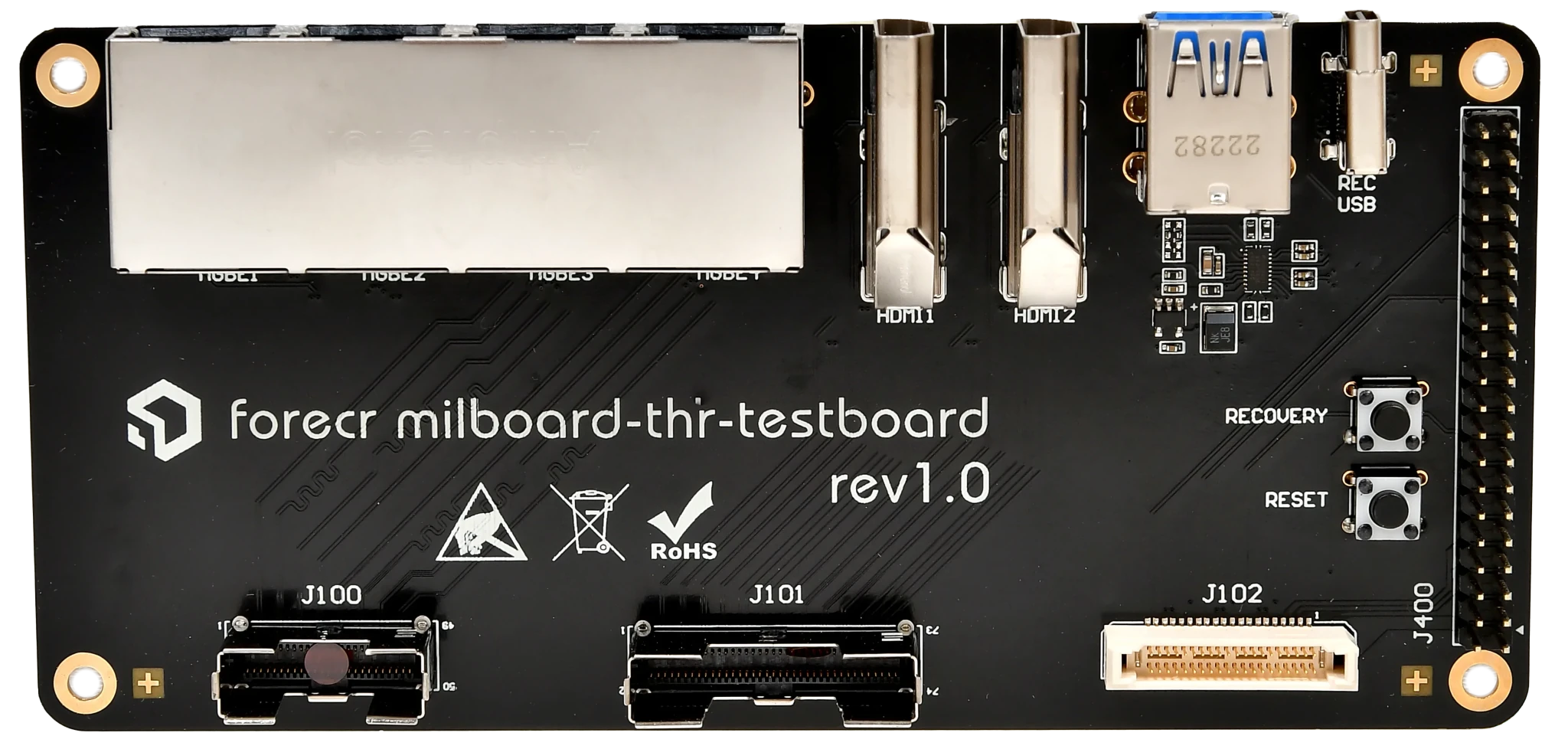 Test board for MILBOARD-THR
